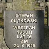 Mogiła weterana w kwaterze poległych w 1920 r.