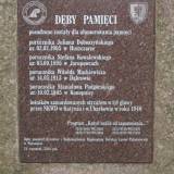 Bojany> Tablica poświęcona pamięci leśników.