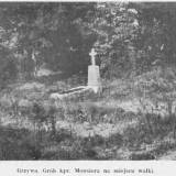 Grób kpr. Monsiora w okresie międzywojennym.