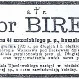 Nekrolog kpt. Biretto.