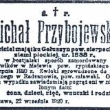 Nekrolog z "Kuriera Warszawskiego" z września 1920 r.