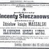 Nekrolog poległych żołnierzy 115 pułku ułanów.