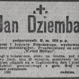 nekrolog - Kurier Warszawski, 1920