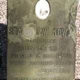 Bródno. Grób podchorążego Stanisława Kowzy.
