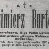 Nekrolog z "Kuriera Warszawskiego"